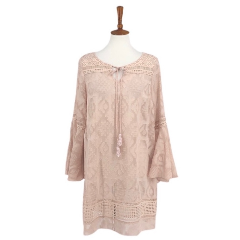 Anthropologie Peach Floreat Dress size 6